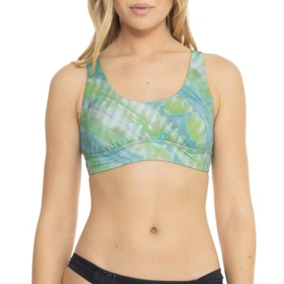 prAna Mallorca Swim Top | Size L | NWT | Mirage | Lace-Up Back | Sustaina… - Picture 1 of 3